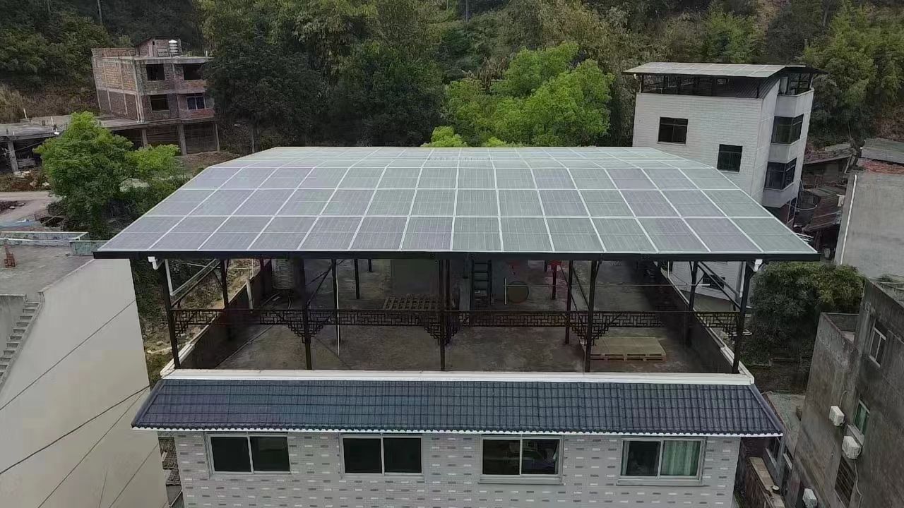 保山15kw+10kwh自建别墅家庭光伏储能系统